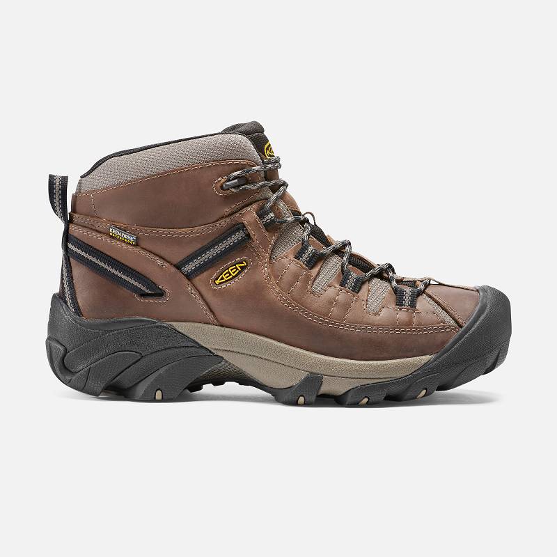 Keen Targhee II Mid Waterproof Wanderstiefel Herren DE-24398 Shitake/Brindle - Keen Herrenschuhe Bra